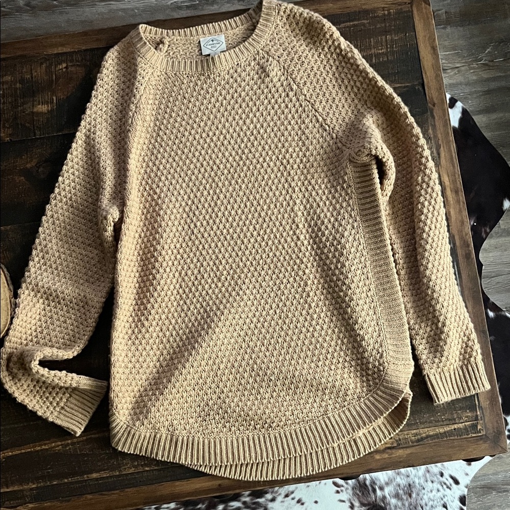 St. John's Bay Women's Tan Crewneck Sweater